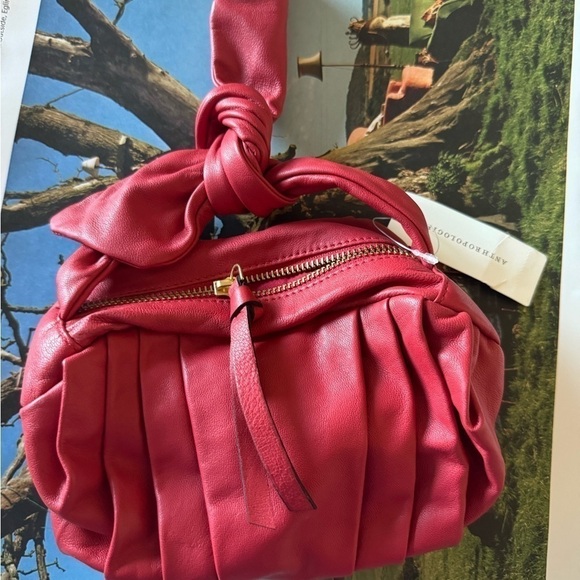Anthropologie Handbags - New - Anthropologie cute mini leather handle bag